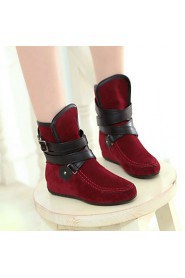 Women's Shoes Round Toe Wedge Heel Ankle Boots More Colors available