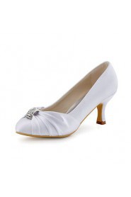 Women's Wedding Shoes Heels / Round Toe Heels Wedding / Party & Evening / Dress Purple / Ivory / White