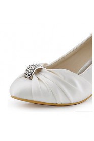 Women's Wedding Shoes Heels / Round Toe Heels Wedding / Party & Evening / Dress Purple / Ivory / White