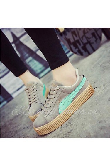 Women's Shoes Students Faux Platform Comfort / Round Toe Board Fashion Sneakers Outdoor / Casual