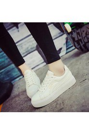 Women's Shoes Students Faux Platform Comfort / Round Toe Board Fashion Sneakers Outdoor / Casual