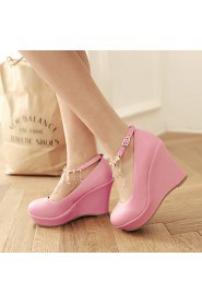 Women's Shoes Wedges / Heels / Platform Heels Outdoor / Dress / Casual Black / Pink / White