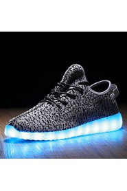 Women's LED Shoes USB charging Synthetic Fashion Sneakers Athletic/Casual Black/Green/Red/Gray