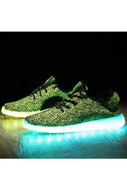 Women's LED Shoes USB charging Synthetic Fashion Sneakers Athletic/Casual Black/Green/Red/Gray