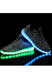 Women's LED Shoes USB charging Synthetic Fashion Sneakers Athletic/Casual Black/Green/Red/Gray