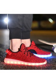 Women's LED Shoes USB charging Synthetic Fashion Sneakers Athletic/Casual Black/Green/Red/Gray