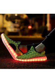 Women's LED Shoes USB charging Synthetic Fashion Sneakers Athletic/Casual Black/Green/Red/Gray