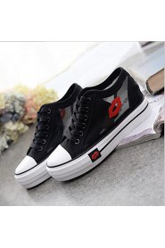 Women's Shoes Lip Canvas / Tulle Platform / Comfort / Round Toe Fashion Sneakers Outdoor / Athletic / Casual