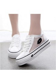 Women's Shoes Lip Canvas / Tulle Platform / Comfort / Round Toe Fashion Sneakers Outdoor / Athletic / Casual