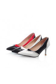 Women's Shoes Stiletto Heel/Pointed Toe/Cap-Toe Heels Party & Evening/Dress Black/Red/White