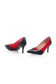 Women's Shoes Stiletto Heel/Pointed Toe/Cap-Toe Heels Party & Evening/Dress Black/Red/White