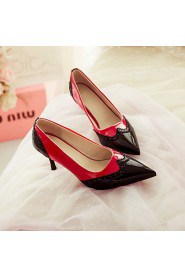 Women's Shoes Stiletto Heel/Pointed Toe/Cap-Toe Heels Party & Evening/Dress Black/Red/White