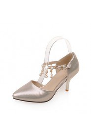 Women's Shoes Stiletto Heel/D'Orsay & Two-Piece/Pointed Toe Heels Party & Evening/Dress Pink/Silver/Gold