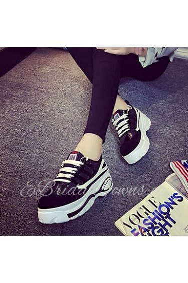 Women's Shoes Color Blocking Flange Increased Within Platform Comfort Fashion Sneakers Outdoor / Casual