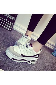 Women's Shoes Color Blocking Flange Increased Within Platform Comfort Fashion Sneakers Outdoor / Casual