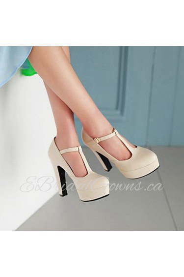 Women's Shoes Pointed Toe Chunky Heel Pumps with Buckle Shoes More Colors available