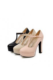 Women's Shoes Pointed Toe Chunky Heel Pumps with Buckle Shoes More Colors available