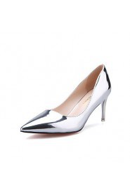 Women's Shoes Stiletto Heel Heels / Pointed Toe / Closed Toe Heels Dress Black / Pink / Red / White / Silver