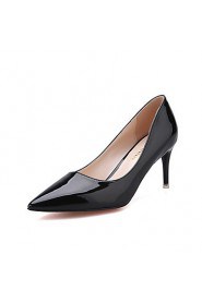 Women's Shoes Stiletto Heel Heels / Pointed Toe / Closed Toe Heels Dress Black / Pink / Red / White / Silver