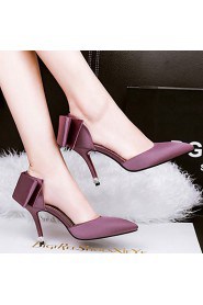 Women's Shoes Silk Stiletto Heel Heels Heels Casual Black / Pink / Purple / Red / Gray