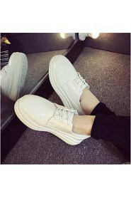 Women's Shoes Leatherette Platform Creepers Fashion Sneakers Outdoor / Casual Black / White