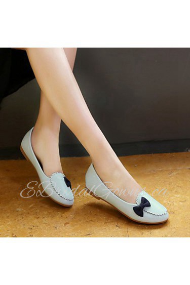 Women's Shoes Flat Heel Round Toe Flats Dress / Casual Blue / Pink / White