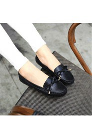 Women's Shoes Leatherette Flat Heel Ballerina Flats Outdoor / Office & Career / Dress / Casual Black / Silver / Gold