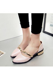 Women's Shoes Low Heel D'Orsay & Two-Piece/Pointed Toe Heels Office & Career/Dress Black/Blue/Pink/White