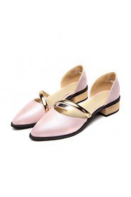 Women's Shoes Low Heel D'Orsay & Two-Piece/Pointed Toe Heels Office & Career/Dress Black/Blue/Pink/White