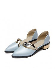 Women's Shoes Low Heel D'Orsay & Two-Piece/Pointed Toe Heels Office & Career/Dress Black/Blue/Pink/White