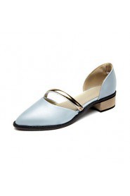 Women's Shoes Low Heel D'Orsay & Two-Piece/Pointed Toe Heels Office & Career/Dress Black/Blue/Pink/White