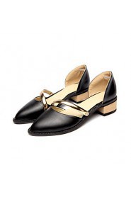 Women's Shoes Low Heel D'Orsay & Two-Piece/Pointed Toe Heels Office & Career/Dress Black/Blue/Pink/White