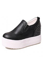 Women's Shoes Rivet Flange Platform Round Toe Increased Within Leisure Fashion Sneakers