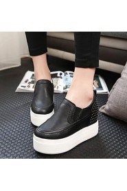 Women's Shoes Rivet Flange Platform Round Toe Increased Within Leisure Fashion Sneakers