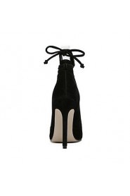 Women's Shoes Leatherette Stiletto Heel Heels Heels Wedding / Party & Evening / Dress Black