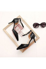 Women's Shoes Patent Leather/Stiletto Heel/D'Orsay & Two-Piece/Pointed Toe Heels Office & Career/Party & Evening