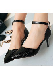 Women's Shoes Patent Leather/Stiletto Heel/D'Orsay & Two-Piece/Pointed Toe Heels Office & Career/Party & Evening