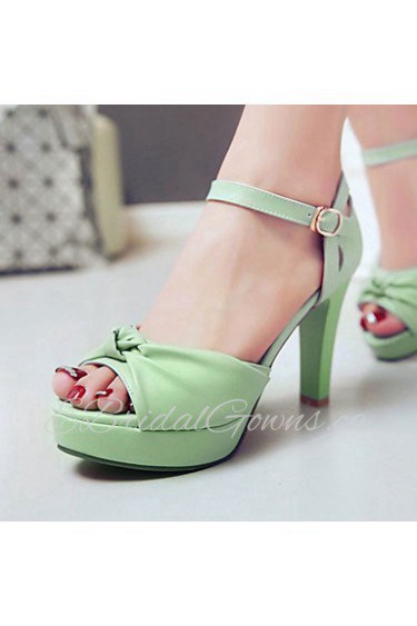 Women's Shoes Stiletto Heels/Platform/Open Toe Sandals Party & Evening/Dress Black/Blue/Green/Pink/White