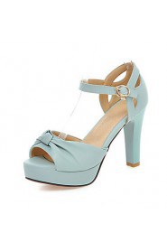 Women's Shoes Stiletto Heels/Platform/Open Toe Sandals Party & Evening/Dress Black/Blue/Green/Pink/White