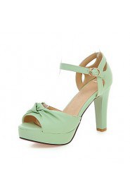 Women's Shoes Stiletto Heels/Platform/Open Toe Sandals Party & Evening/Dress Black/Blue/Green/Pink/White