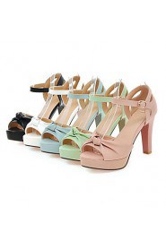 Women's Shoes Stiletto Heels/Platform/Open Toe Sandals Party & Evening/Dress Black/Blue/Green/Pink/White