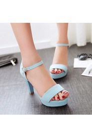 Women's Shoes Stiletto Heels/Platform/Open Toe Sandals Party & Evening/Dress Black/Blue/Gray/Beige/Orange