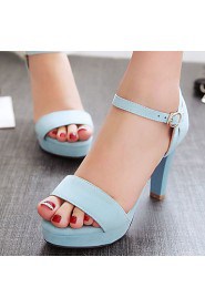 Women's Shoes Stiletto Heels/Platform/Open Toe Sandals Party & Evening/Dress Black/Blue/Gray/Beige/Orange