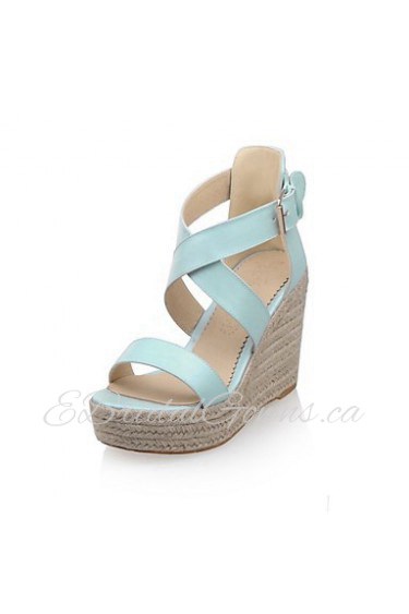 Women's Shoes Wedges Heels/Platform/Open Toe Sandals Dress Blue/Pink/White