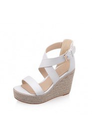 Women's Shoes Wedges Heels/Platform/Open Toe Sandals Dress Blue/Pink/White