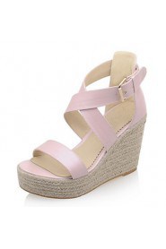 Women's Shoes Wedges Heels/Platform/Open Toe Sandals Dress Blue/Pink/White