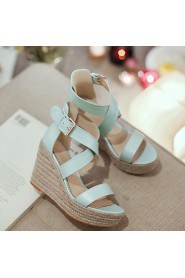 Women's Shoes Wedges Heels/Platform/Open Toe Sandals Dress Blue/Pink/White