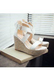 Women's Shoes Wedges Heels/Platform/Open Toe Sandals Dress Blue/Pink/White