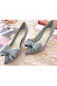 Women's Shoes Fleece Stiletto Heel Heels Heels Casual Black / Gray / Multi-color