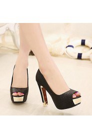 Women's Shoes Pump Fashion Club Chunky Heel Heels / Peep Toe Heels Party & Evening / Dress